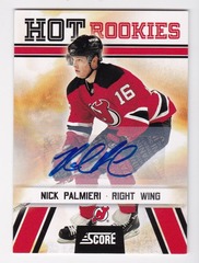 2010-11 Panini Score Hot Rookies Auto Nick Palmieri #505